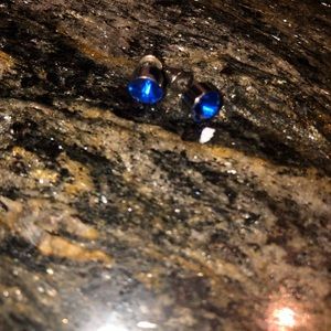 💥BRAND NEW BLUE AND SILVER EARRINGS!!!